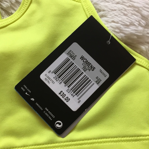 NWT NIKE NEON RARE SPORTS BRA - Picture 3 of 4